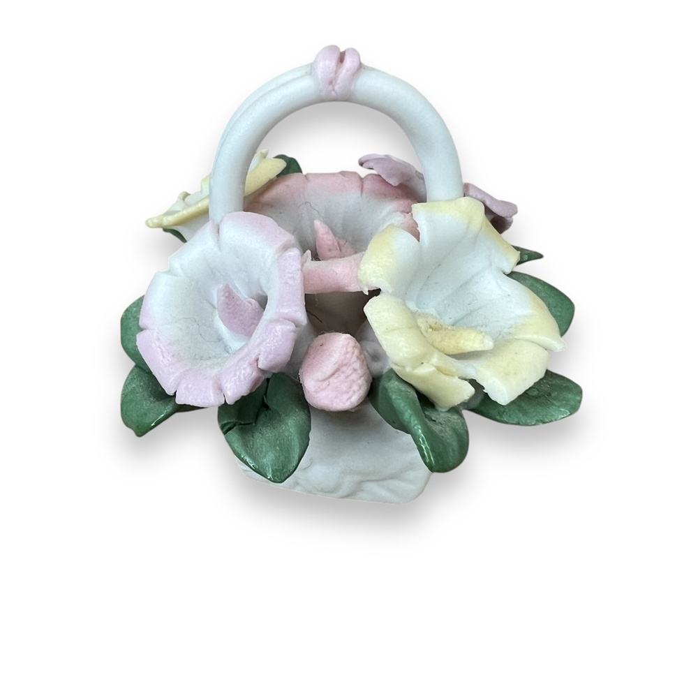 Vintage Lot of 3 Ceramic Mini Flower Baskets‎ 2" - Picture 2 of 6
